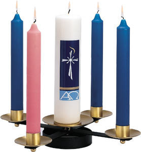 Advent Wreath with sockets