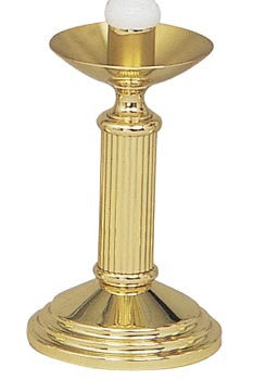 Chapel Candlestick, EACH, Bright Brass