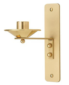 Wall Candle Holder, Brass