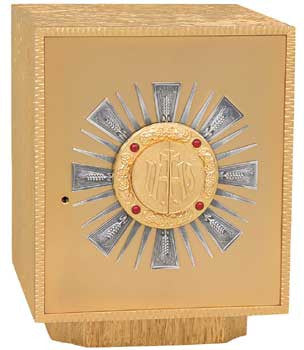 Tabernacle, Gold Plated with Silver Plated Rays