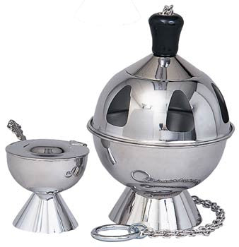 Censer and Boat, Stainless Steel