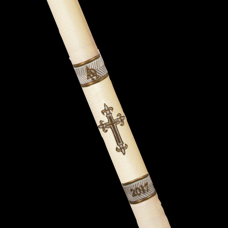 Fleur de Lis Paschal - White