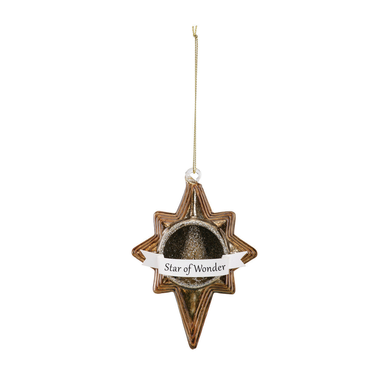 Star of Wonder Glass Ornament