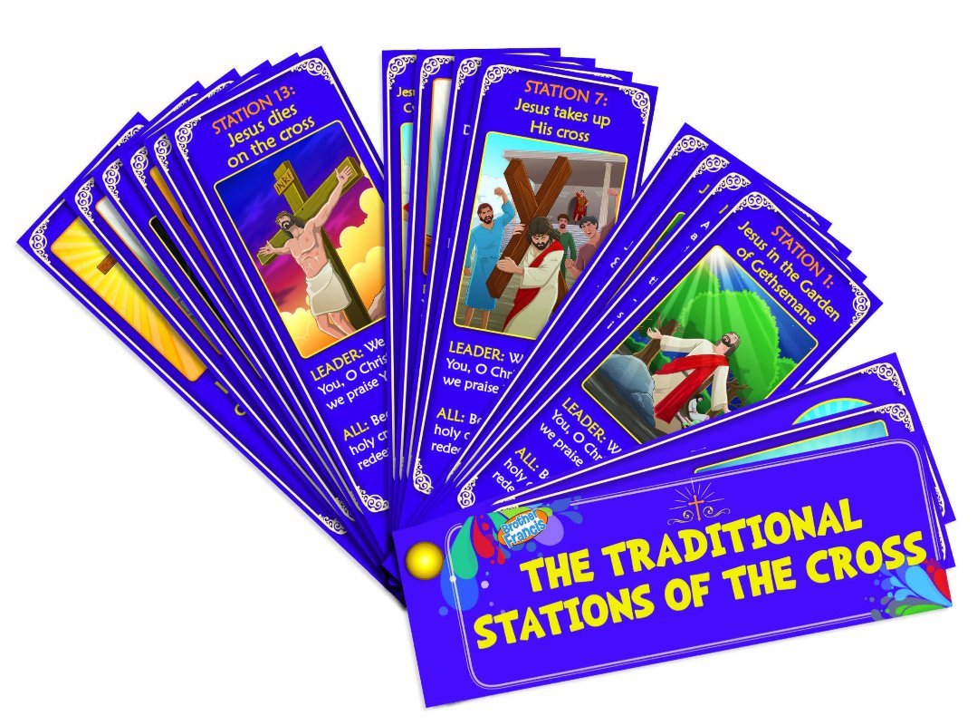 Brother Francis Devotional Fan - The Traditional Stations Of The Cross