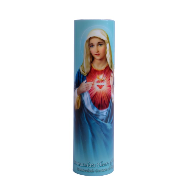 LED Candle – Immaculate Heart of Mary