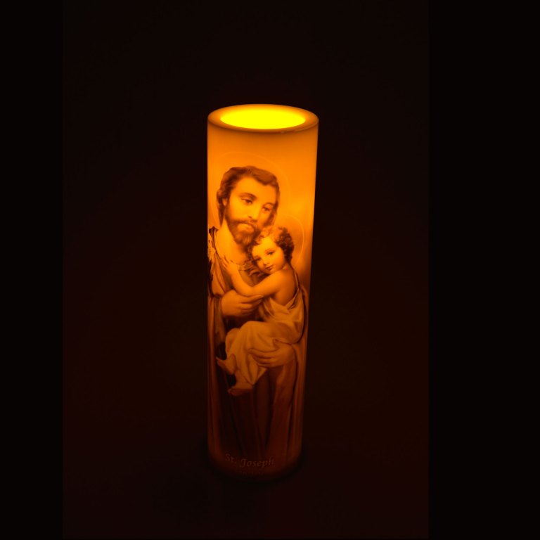LED Candle - St. Joseph