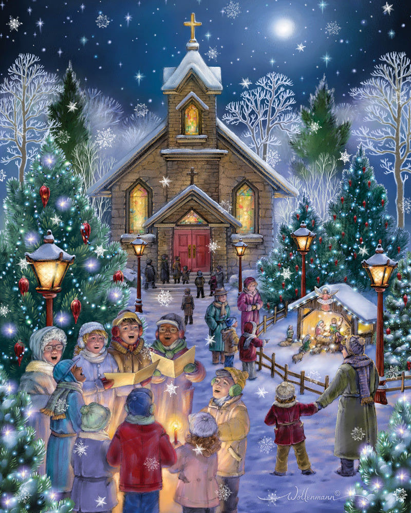 Midnight Mass Christmas Jigsaw Puzzle 1000 pieces