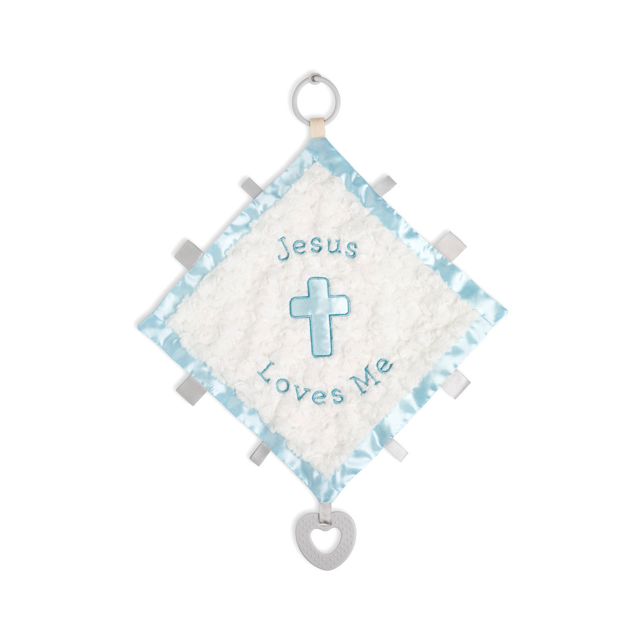 Jesus Loves Me Activity Blankie - Blue