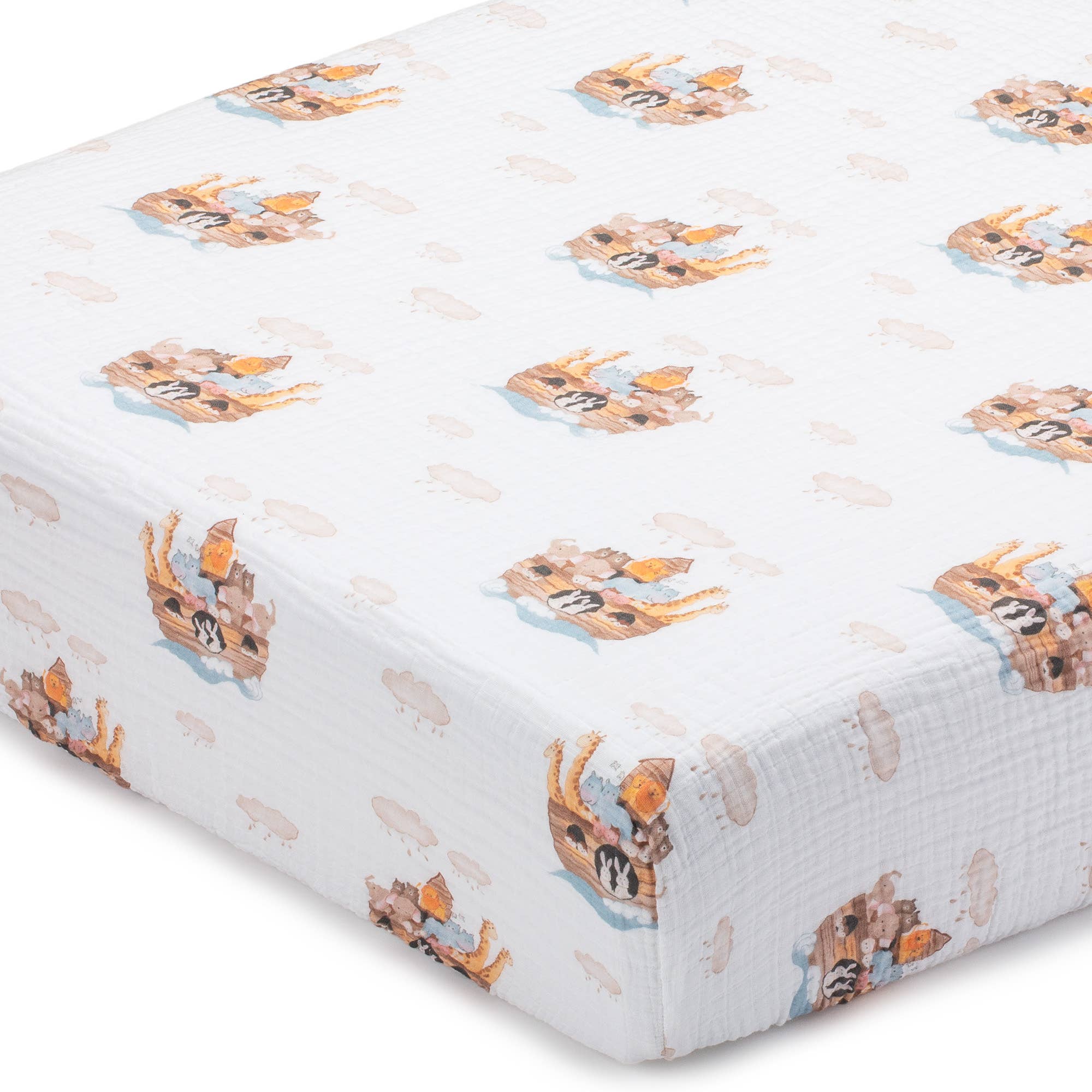 Noah's Ark Crib Sheet