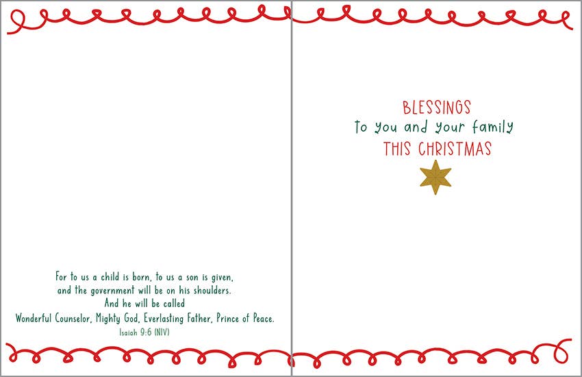 Box/Pack Scripture Christmas Card - Sweet Nativity
