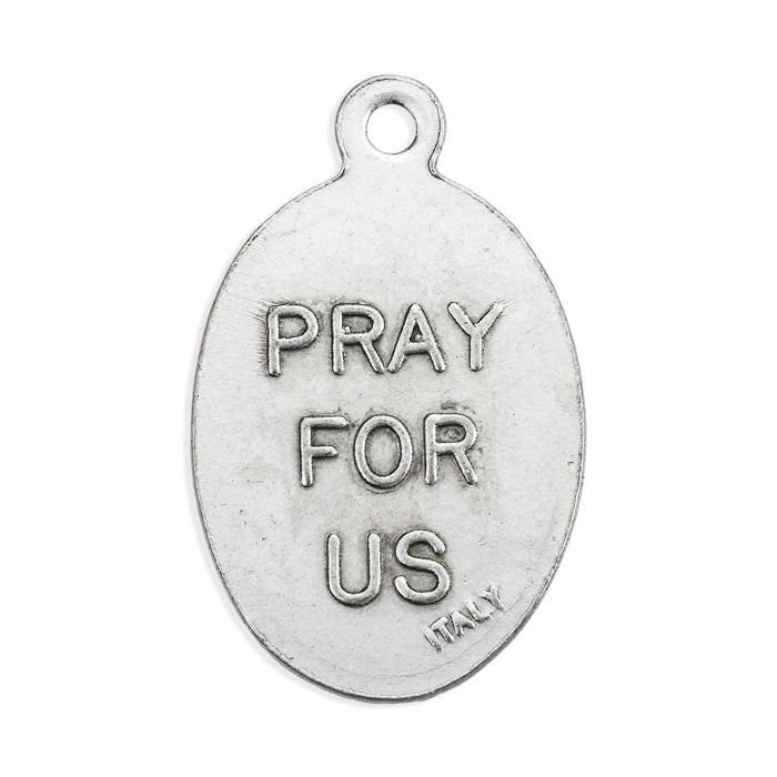 Our Lady of Knock Silver Oxidized Medal