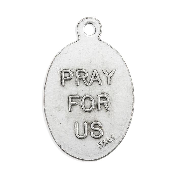 St. Cecilia oxidized medal