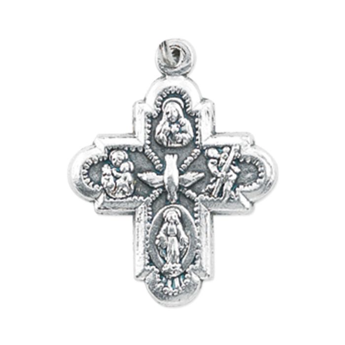 13/16" Four Way Scapular Cruciform Medal