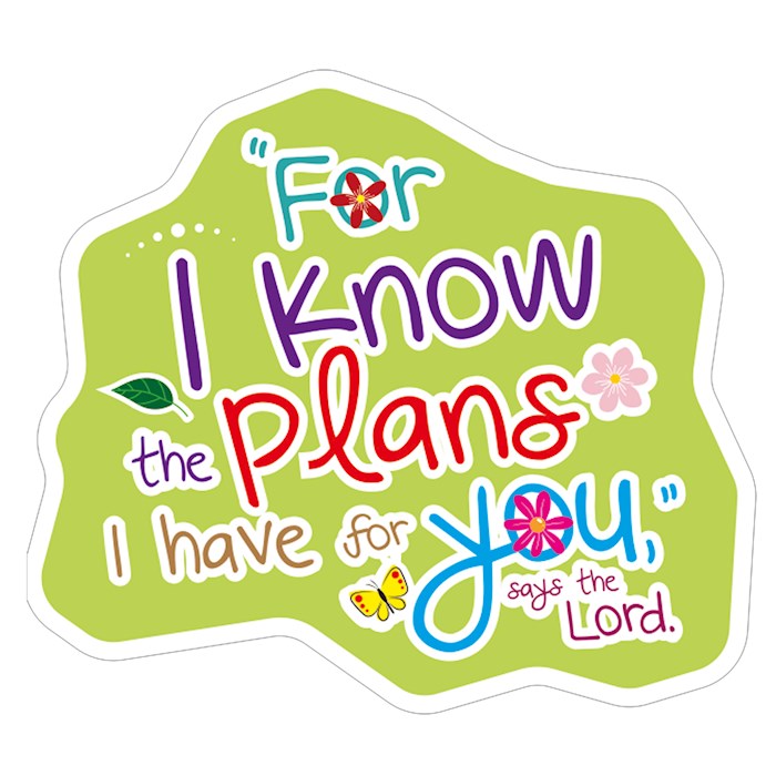 I Know the Plans Vinyl sticker