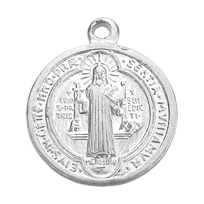 Medalla de San Benito de aluminio