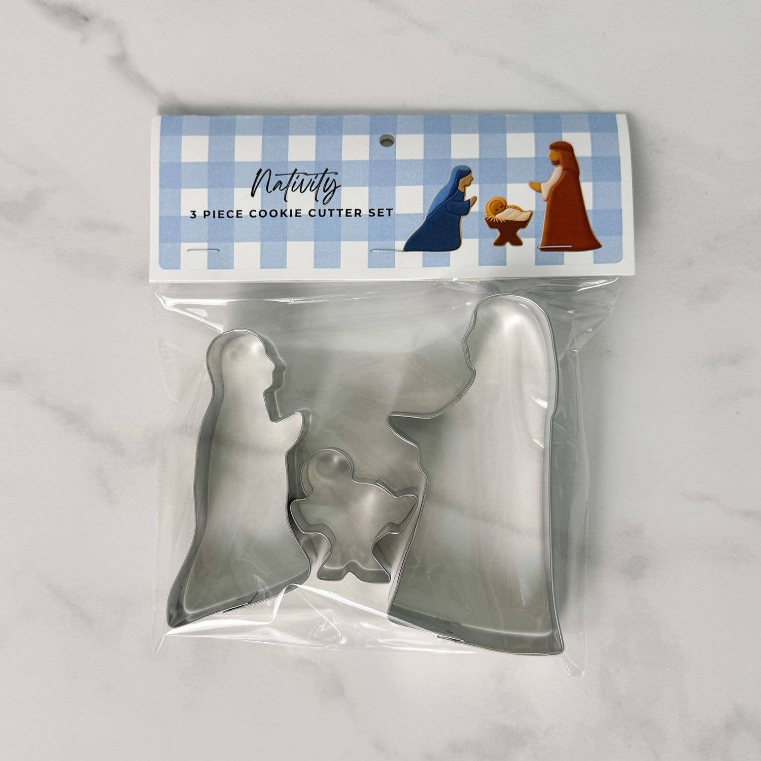 Nativity 3 Pc Cookie Cutter Set