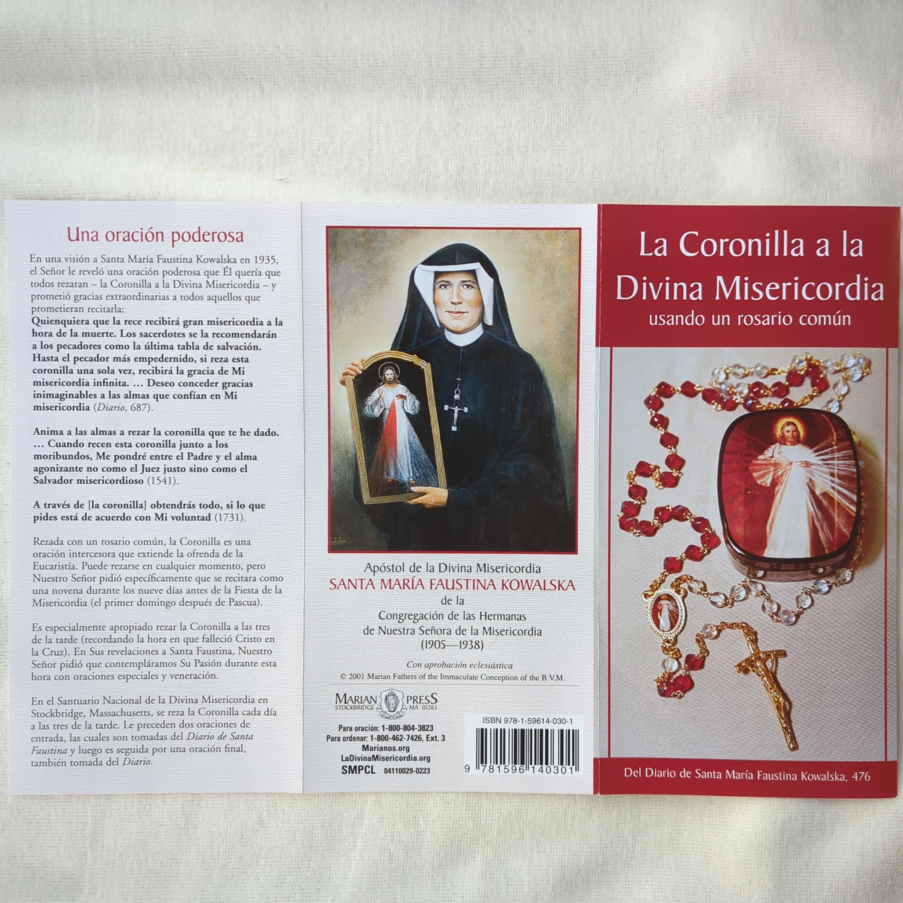 La Coronilla a la Divina Misericordia, Chaplet of The Divine Mercy, Spanish
