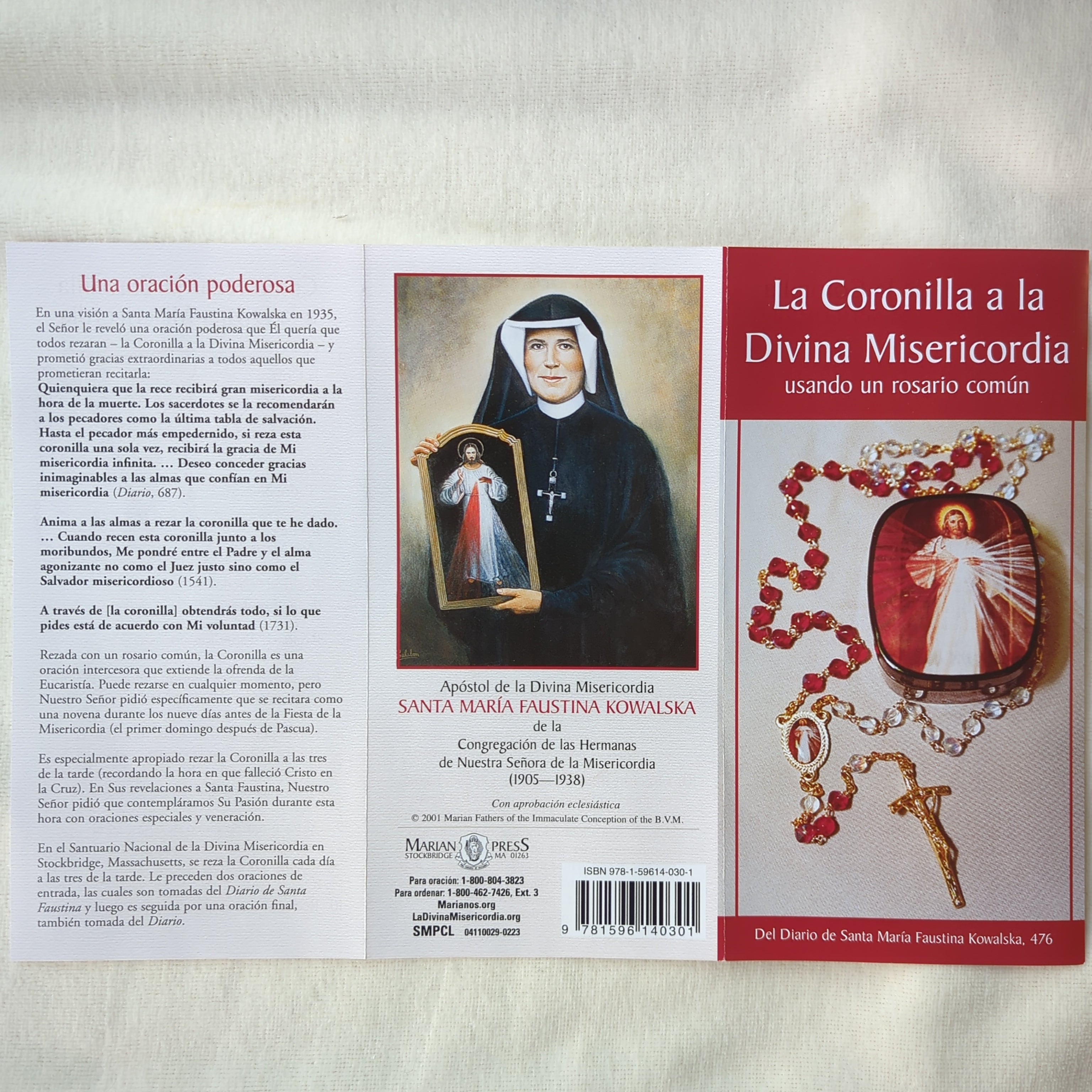 La Coronilla a la Divina Misericordia, Chaplet of The Divine Mercy, Spanish