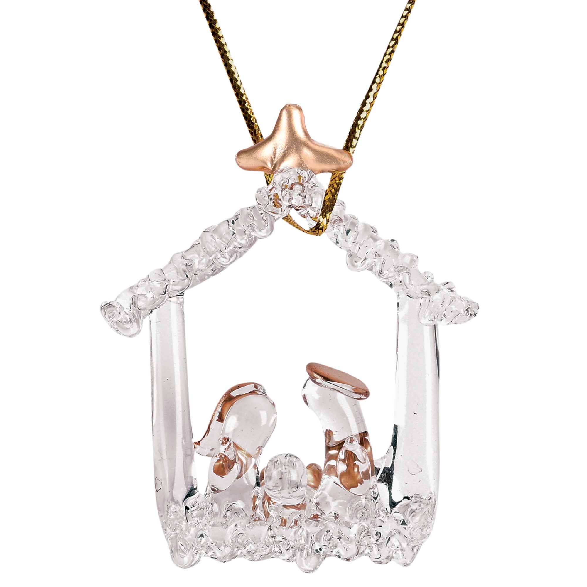 Ornament Holy Family And Angel Assorted
