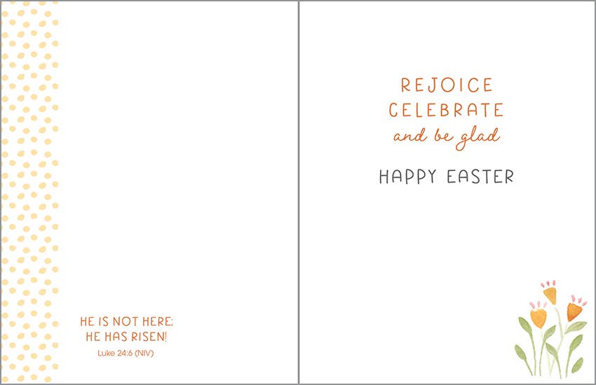 With Scripture Easter Greeting Card - Tulip Sunrise