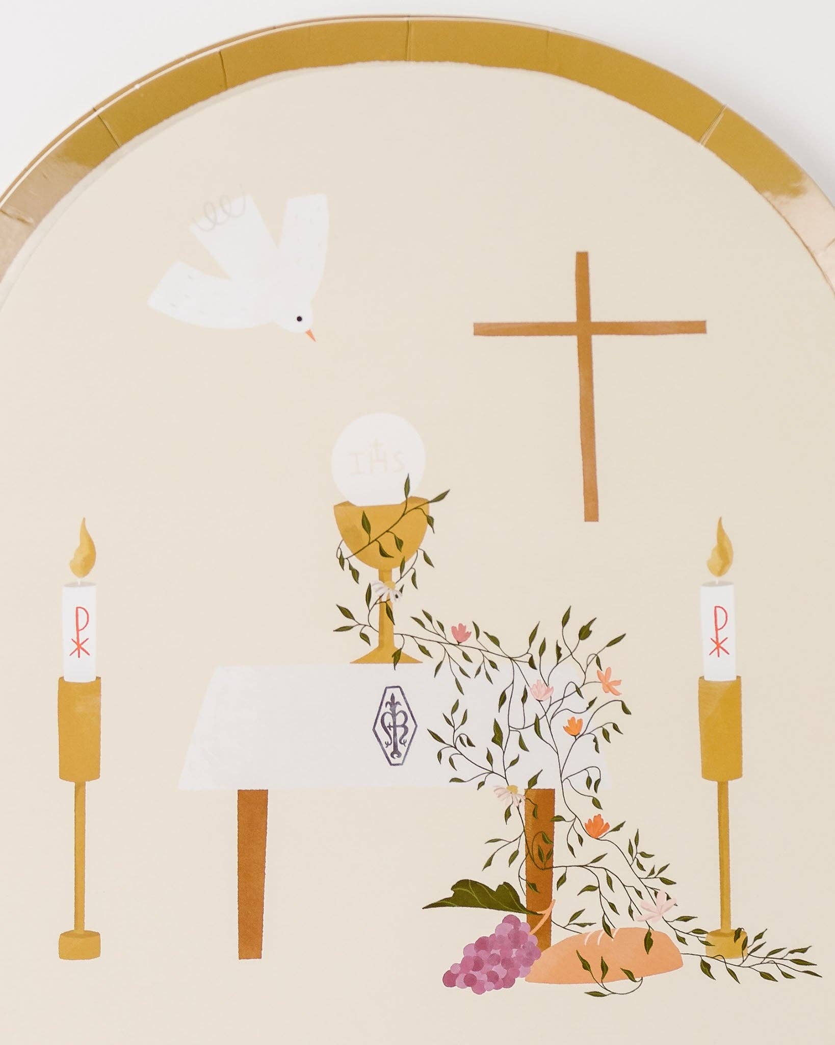 Communion Dinner Plates | Catholic Party Paper Goods