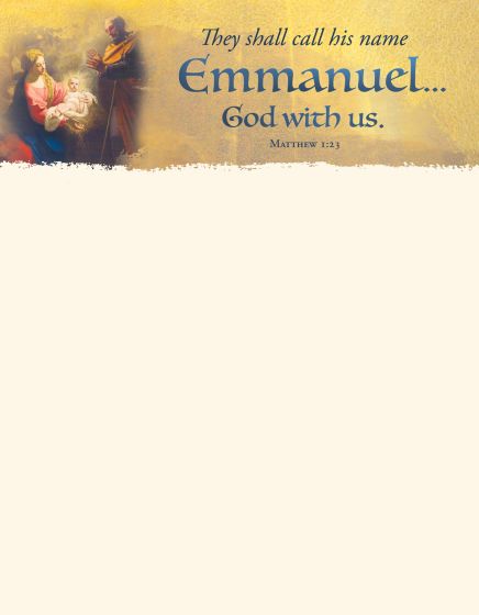 Letterhead - They shall call His Name Emmanuel