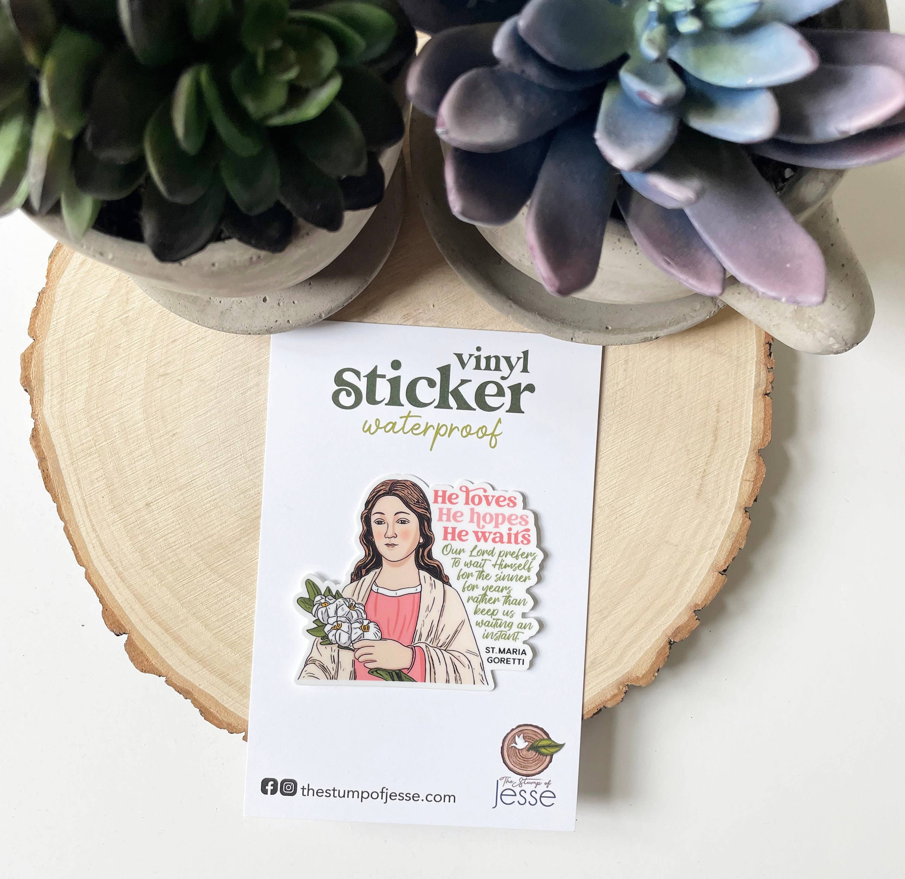 St. Maria Goretti Waterproof Catholic Sticker