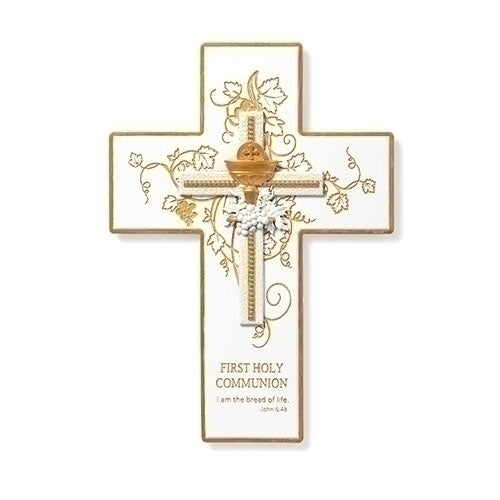 First Communion Wall Cross 9"H