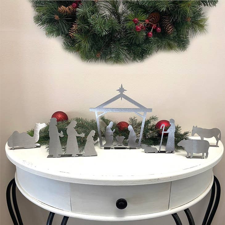 6 Piece Christmas Nativity Set - Manger Scene Holiday Decorations