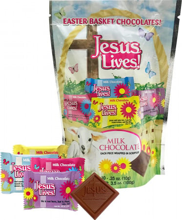 Jesus Lives (Easter Basket Chocolate)