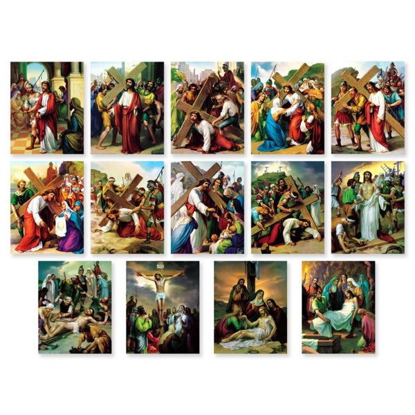 Byzantine Scriptural Stations of the Cross Cards 4 x 6 - Our