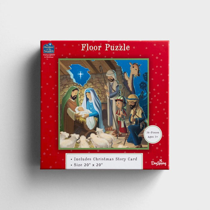 Shepherd on the Search Floor Puzzle