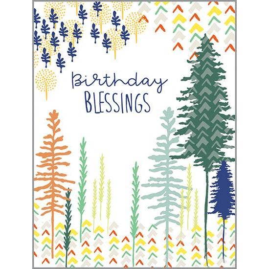 With Scripture Birthday Greeting Card - Forest