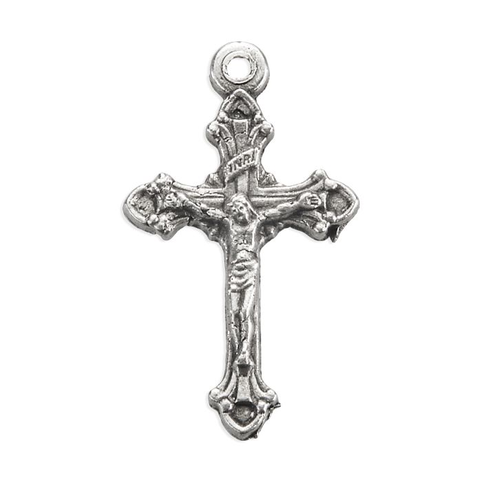 3/4" Oxidized Crucifix