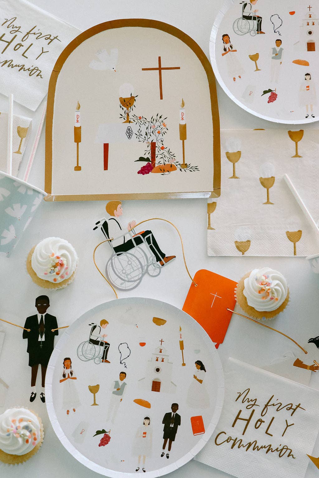 Communion Dinner Plates | Catholic Party Paper Goods