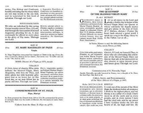 1962 Roman Catholic Daily Missal