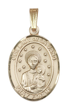 14kt Gold O/L of La Vang Medal