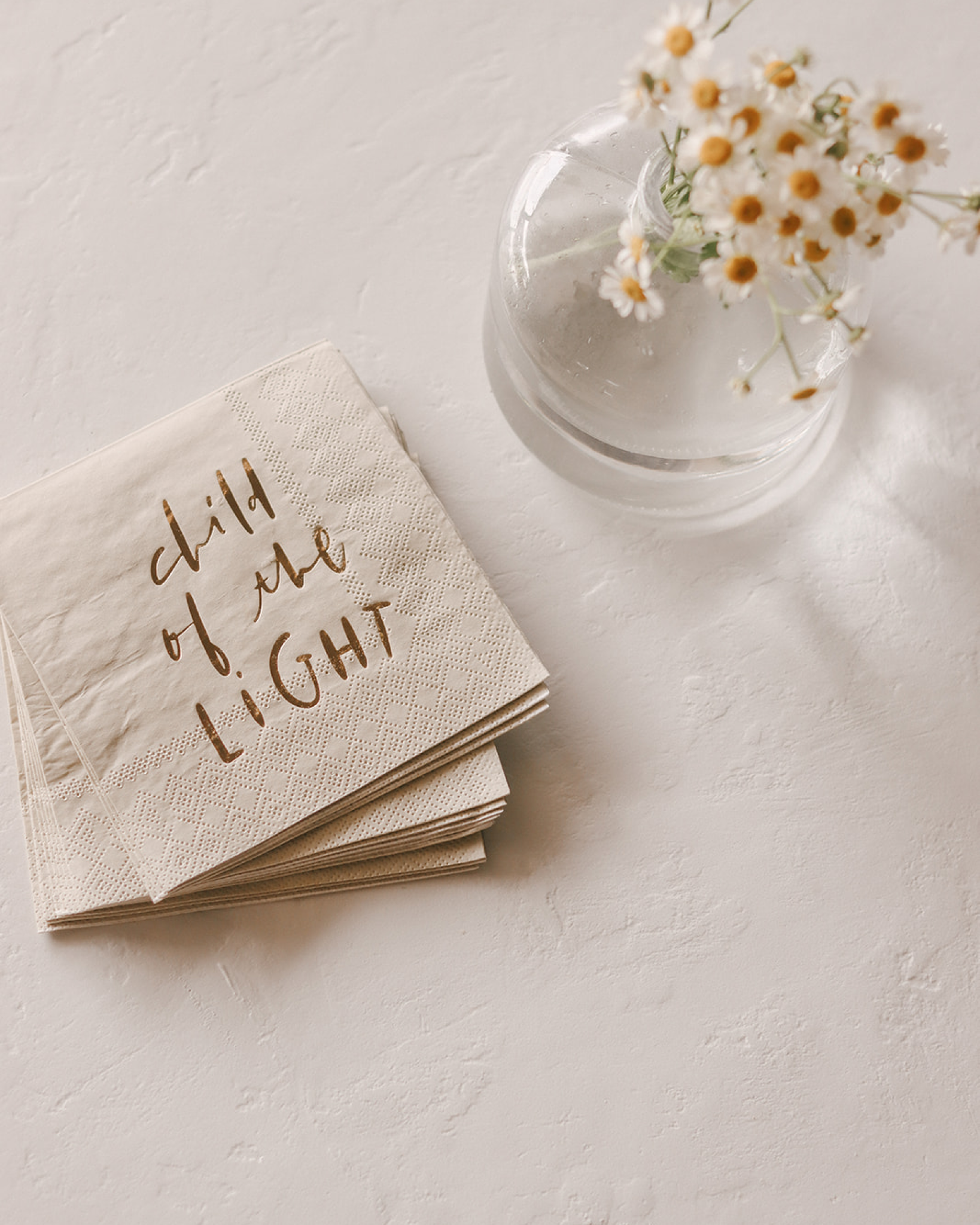 Child of the Light Cocktail Napkins | Catholic Party Goods