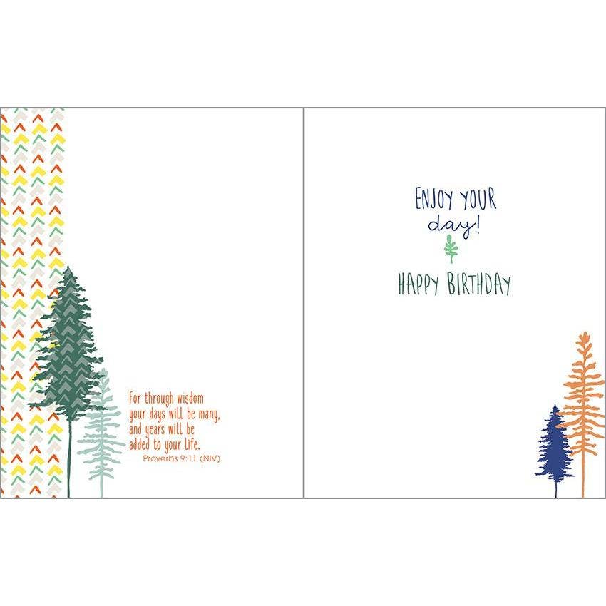 With Scripture Birthday Greeting Card - Forest