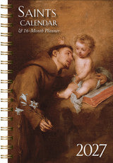 2027 Saints Calendar & 16-Month Planner