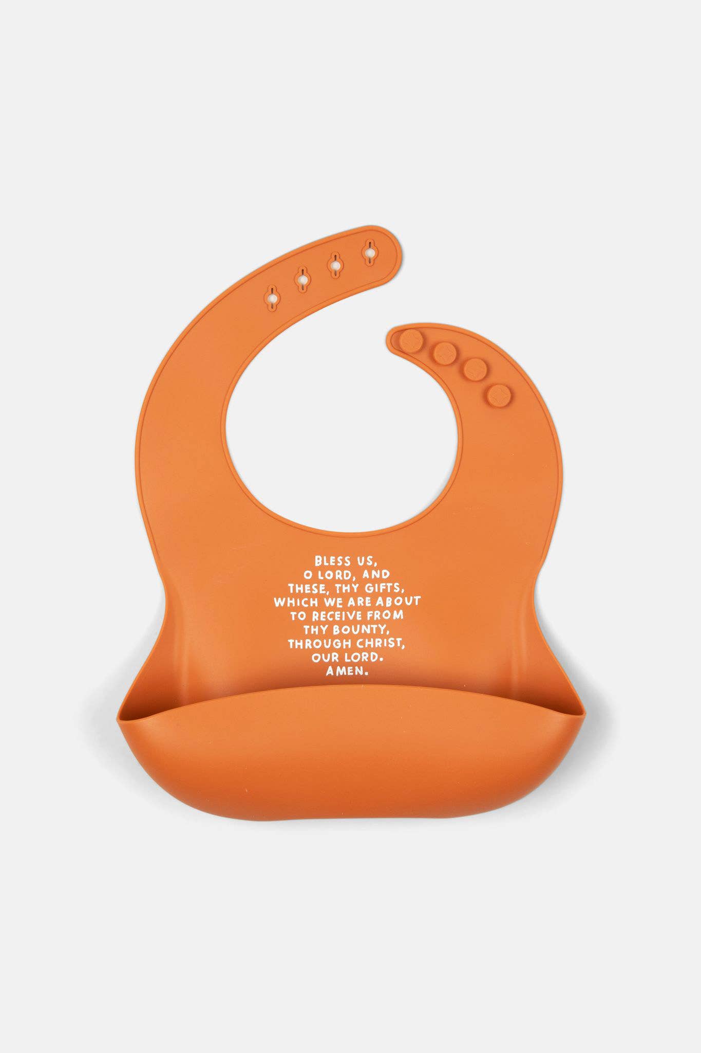 Catholic Meal Blessing Bib | BPA Free Bib | Gift For Baby