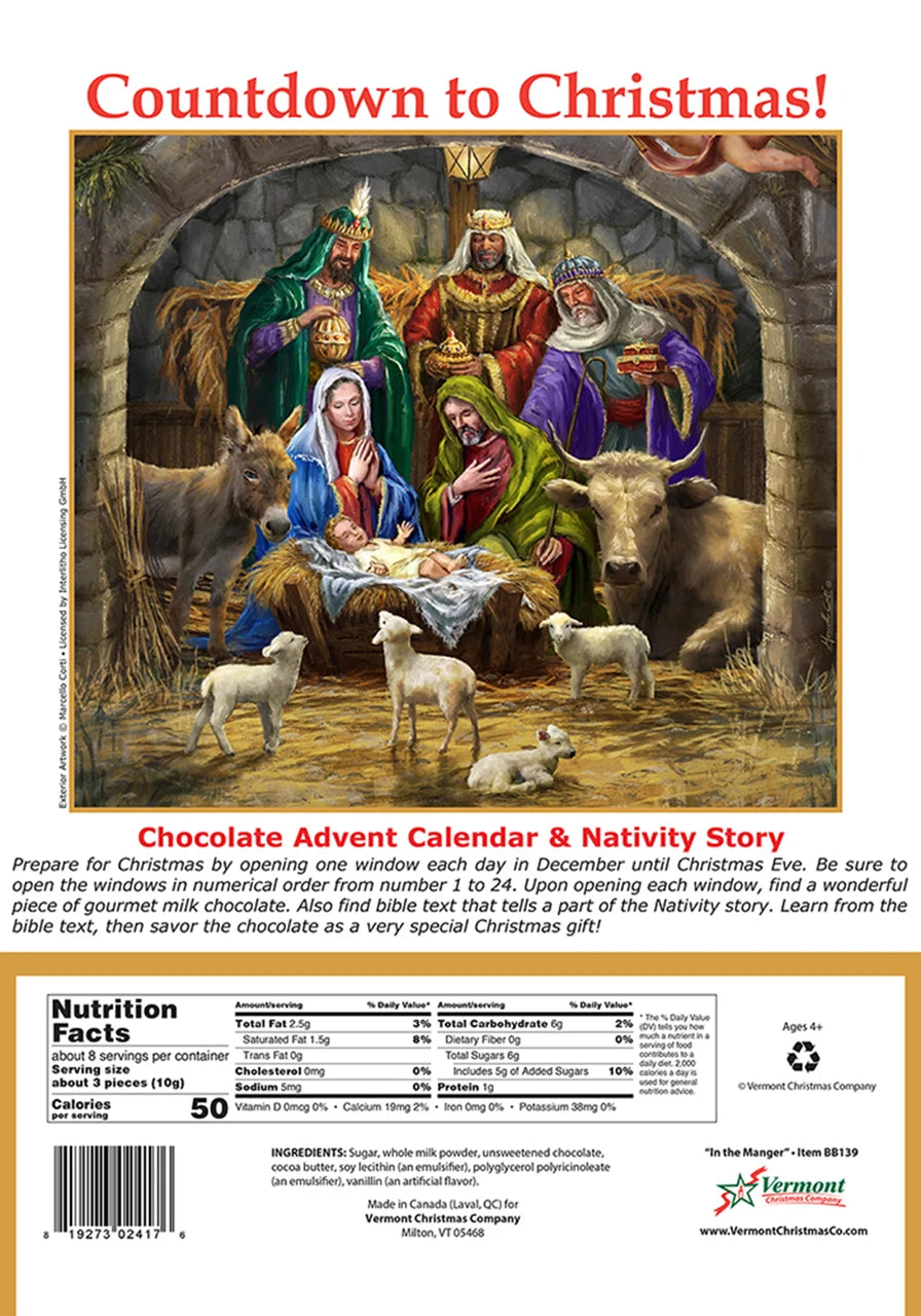 In the Manger Chocolate Advent Calendar