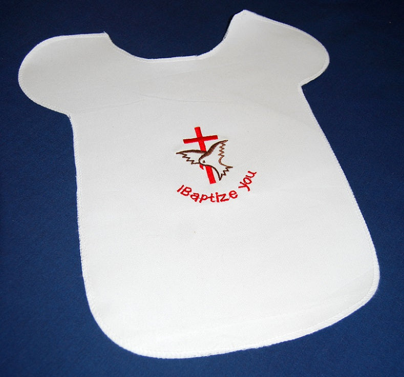 One-sided Baptism Bib