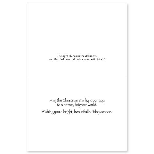 Follow the Light of Jesus Spirit of Christmas Card