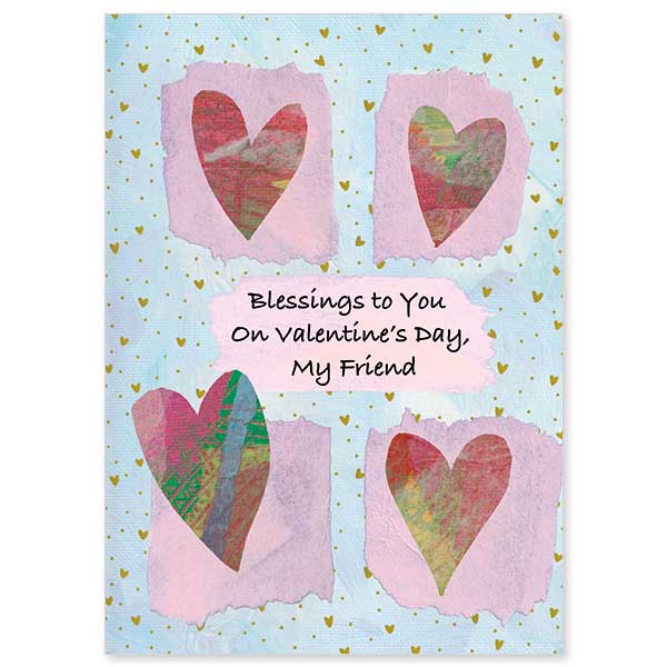 Blessings to You New St. Valentine's Day Card for Friend