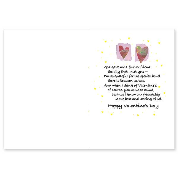 Blessings to You New St. Valentine's Day Card for Friend
