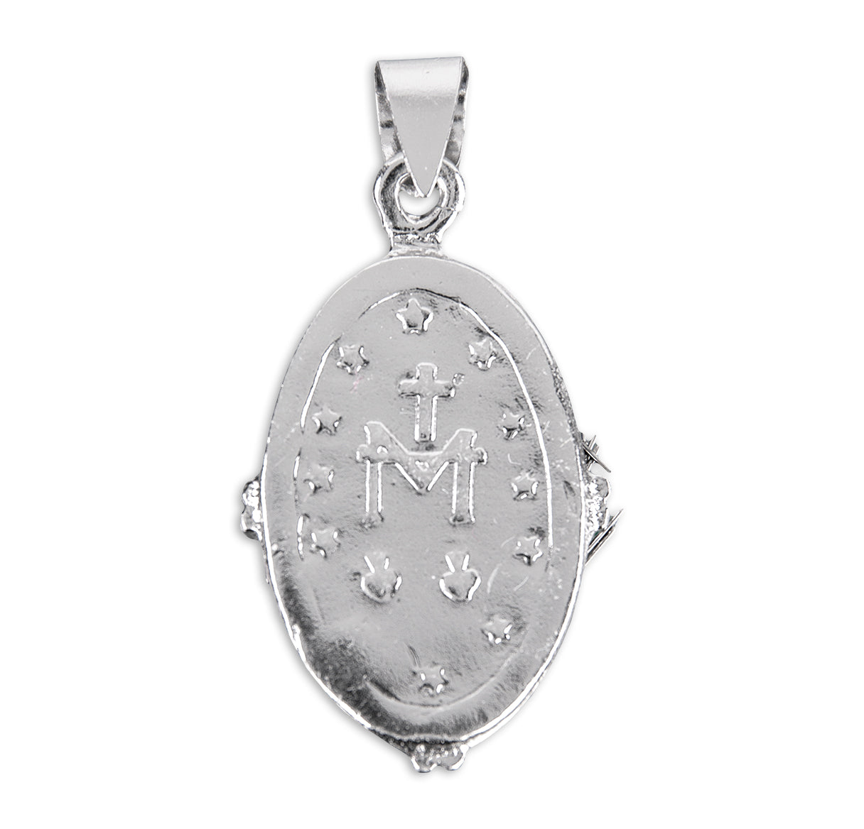Genuine Cameo oval Miraculous Blue Sterling Medal