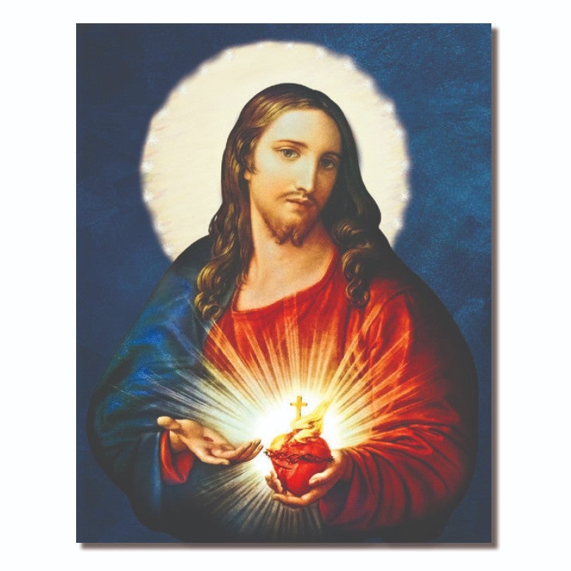 8" X 10" Gloss Paper Print of The Sacred Heart of Jesus