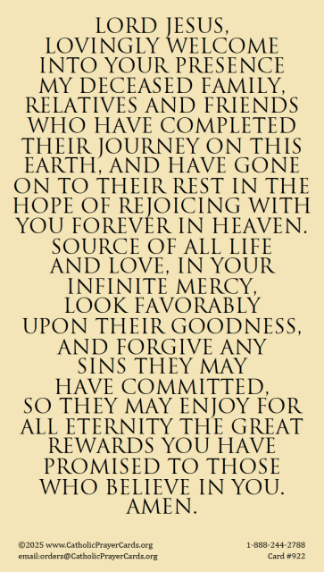 Prayer for the Departed