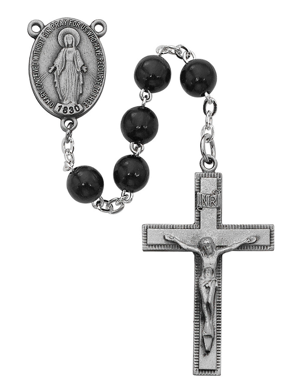 7 mm Black Wood Rosary